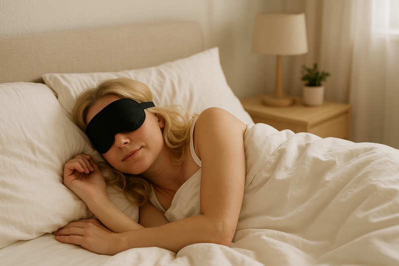 woman having deep and restorative sleep