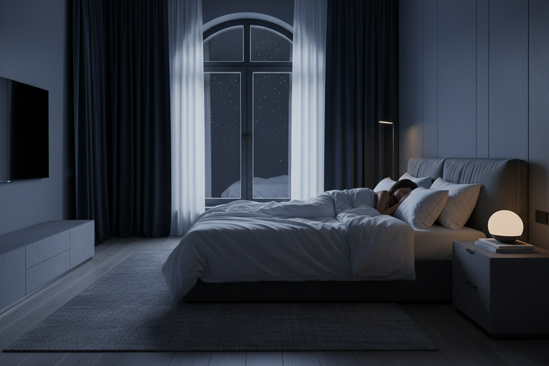 woman having a deep sleep during night with RestEase