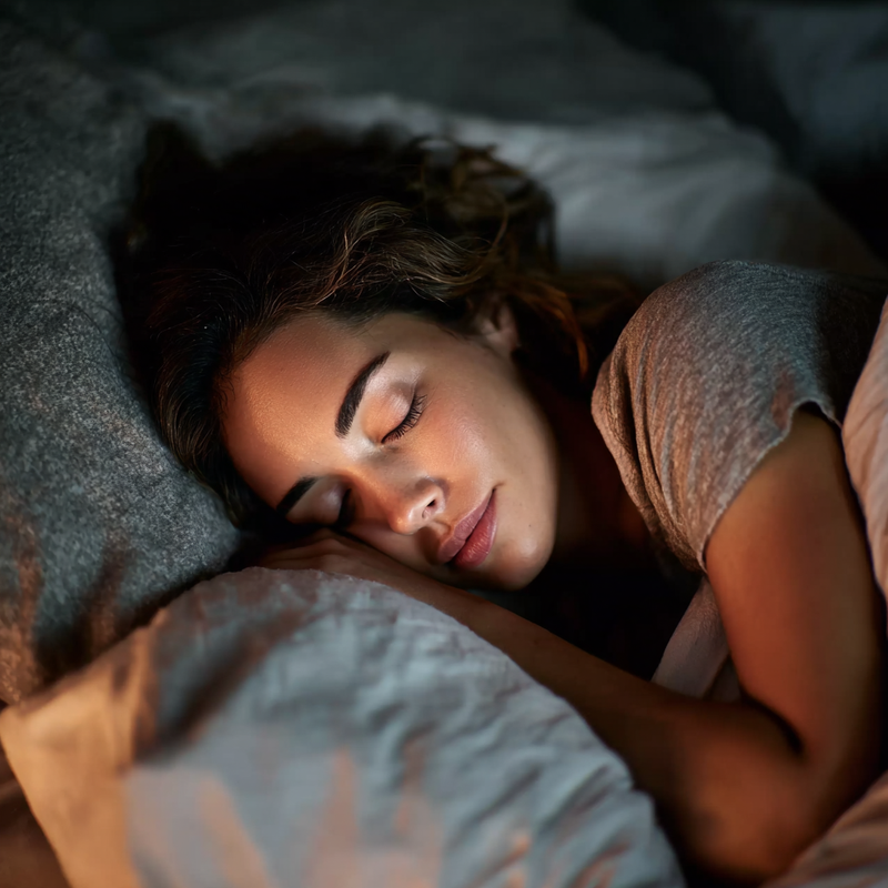 woman having deep and restorative sleep with RestEase