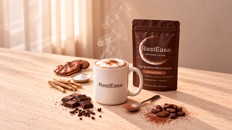 Swap the nightcap for a warm cup.<span class="re-h1-sub">Cocoa Brew, our rich chocolate blend</span>