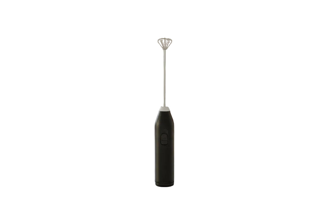 RestEase Black Handheld Electric Frother for Sleep Powder Drink Creamy Texture Bedtime Ritual Accessory
