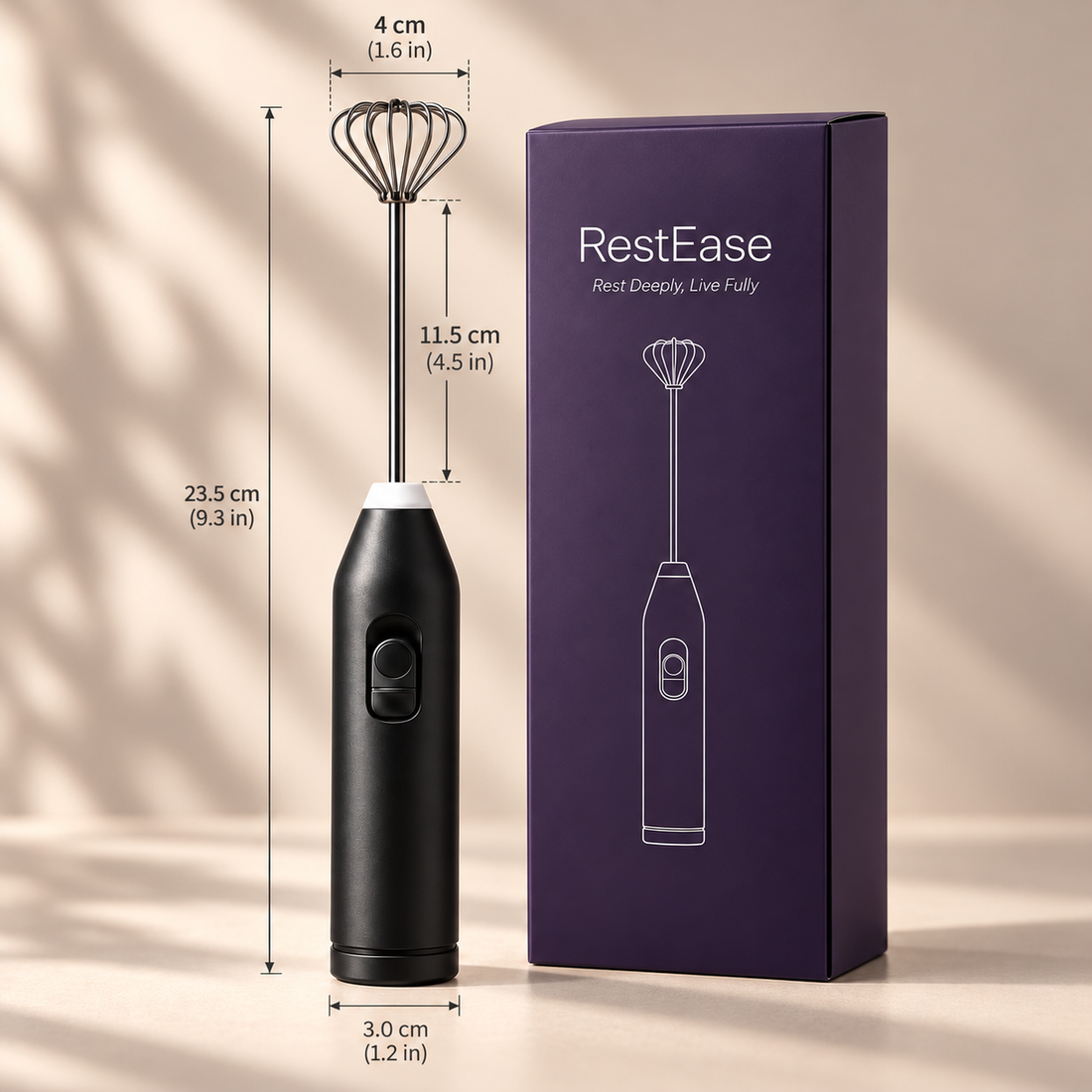 restease frother and package 