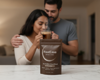 Couple Enjoying RestEase Cocoa Brew Bedtime Ritual Sleep Powder Natural Sleep Aid