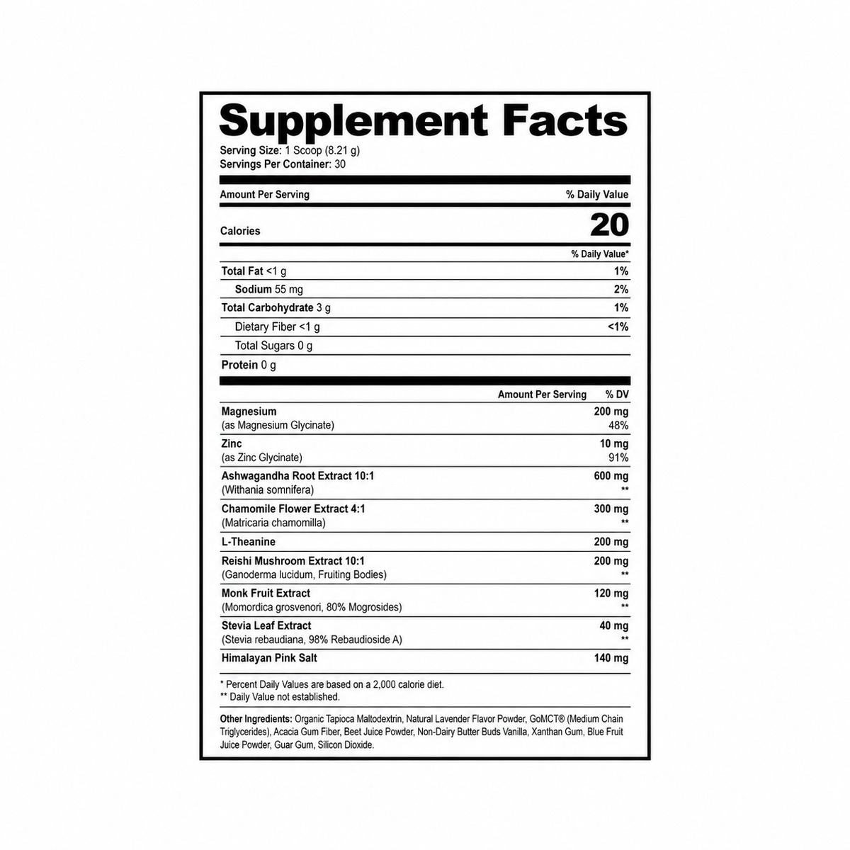 View Supplement Fact